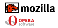 Mozilla  Opera     