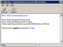 RAR Password Recovery Key 6.5