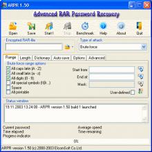 Advanced RAR Password Recovery 1.53